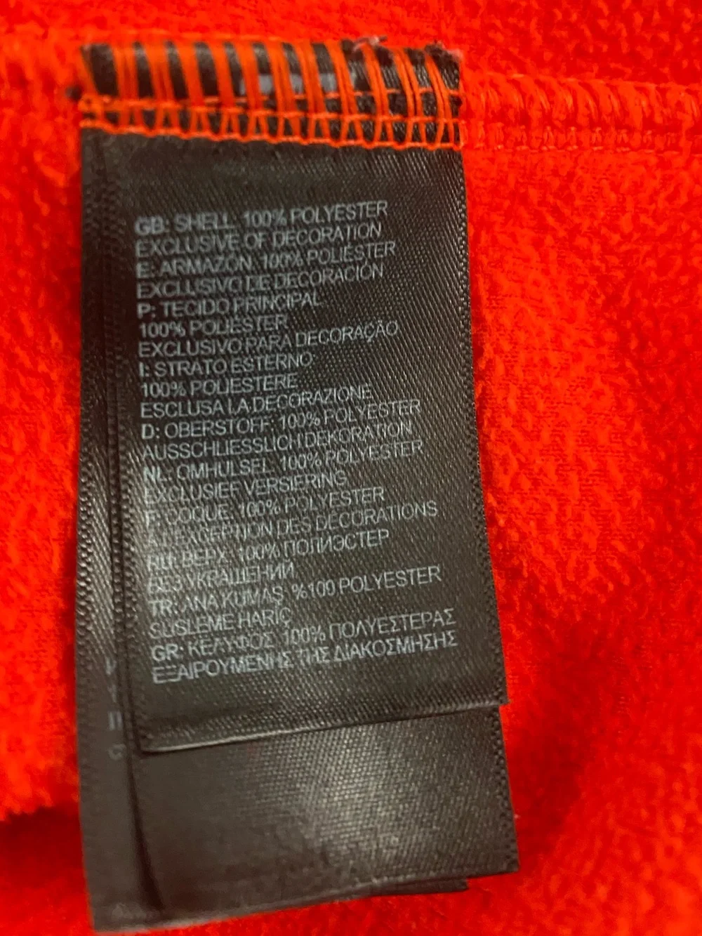 The North Face Men’s Fleece Men’s Medium Black & Red